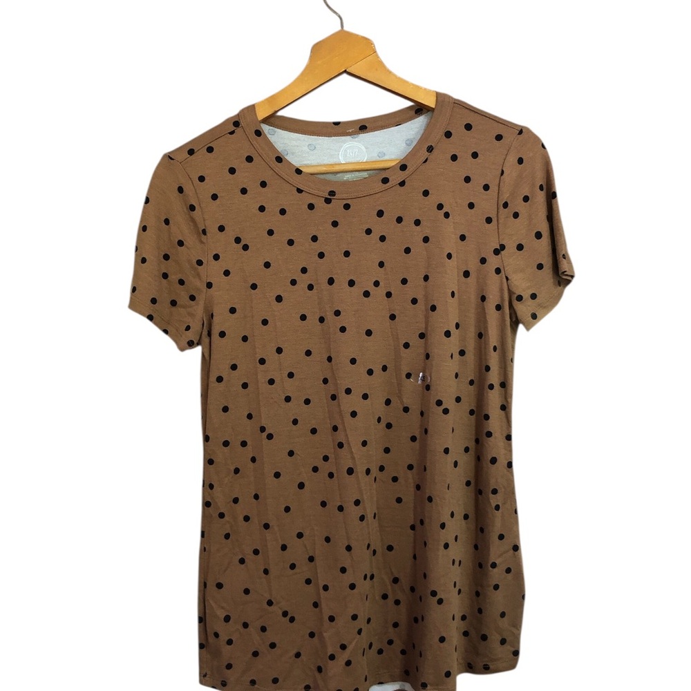 Maurices Tan Fitted Short Sleeve‎ Tunic length Tee